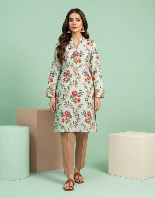 Lawn Ladies: 2-Piece Unstitched Floral Print #154