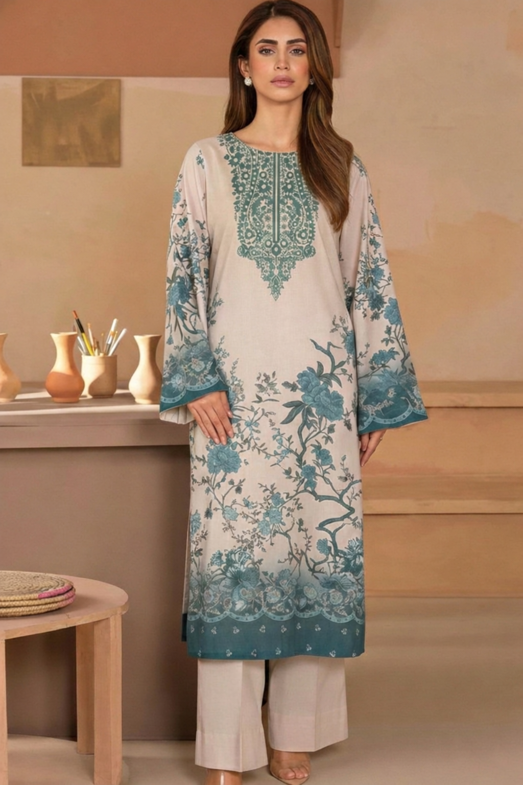 Co-Ord Set Ladies Unstitched 2 PC - #061