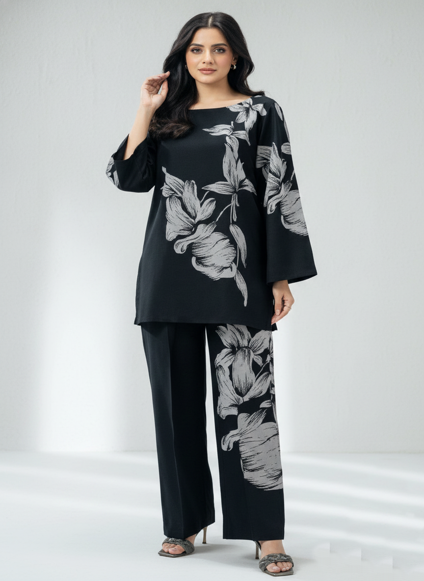 Co-Ord Set Ladies Unstitched 2 PC - #062