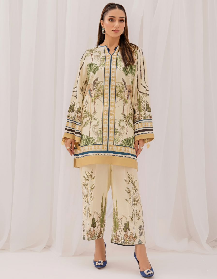 Co-Ord Set Ladies Unstitched 2 PC - #063