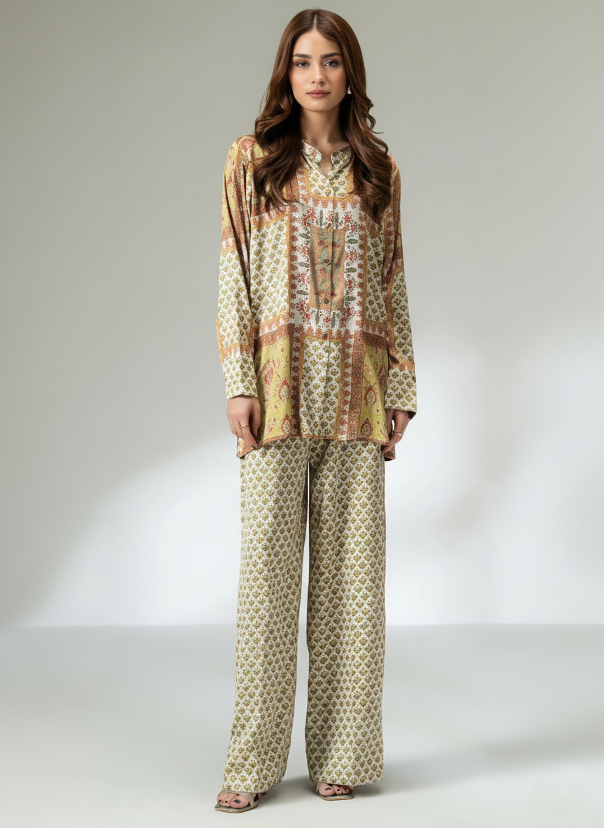 Co-Ord Set Ladies Unstitched 2 PC - #067