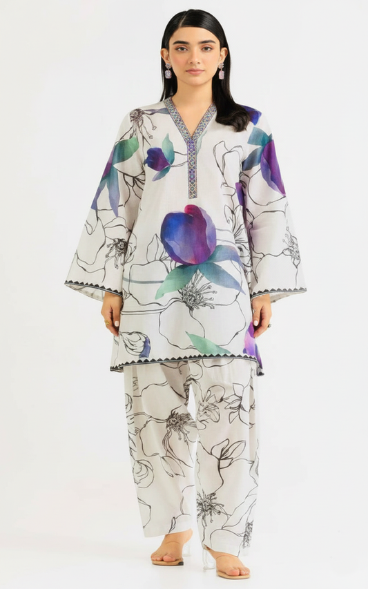 Co-Ord Set Ladies Unstitched 2 PC - #069