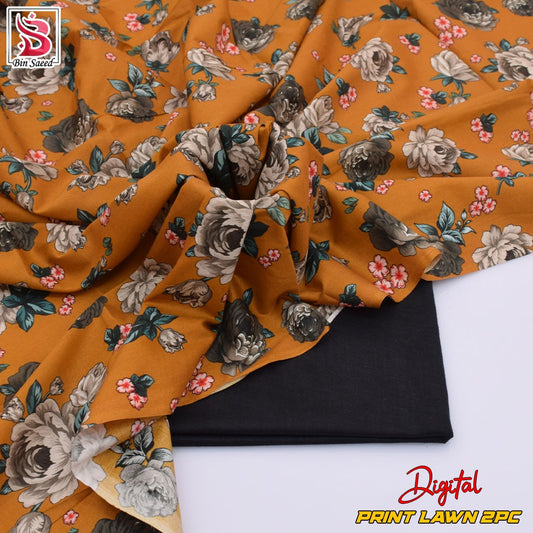 Lawn Ladies: 2-Piece Unstitched Floral Print #172