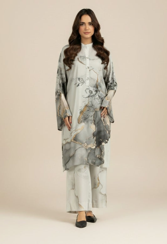 Co-Ord Set Ladies Unstitched 2 PC - #073