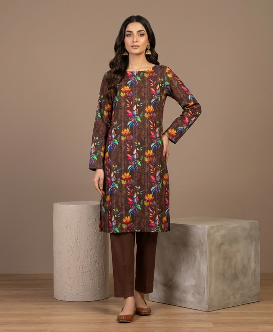 Lawn Ladies: 2-Piece Unstitched Floral Print #107