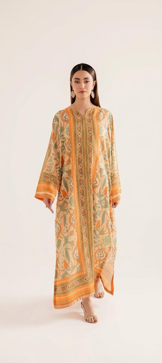 Long Co-Ord Set Ladies Unstitched 2 PC - #079