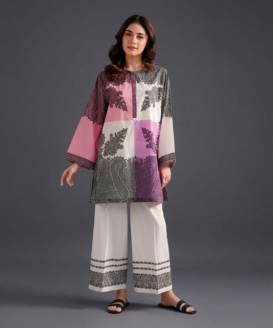 Co-Ord Set Ladies Unstitched 2 PC - #086