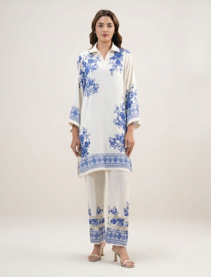 Co-Ord Set Ladies Unstitched 2 PC - #088