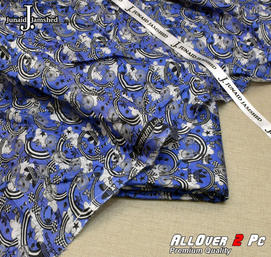MID SEASON VISCOSE COTTON ALLOVER PRINT UNSTITCHED 2 PC'S